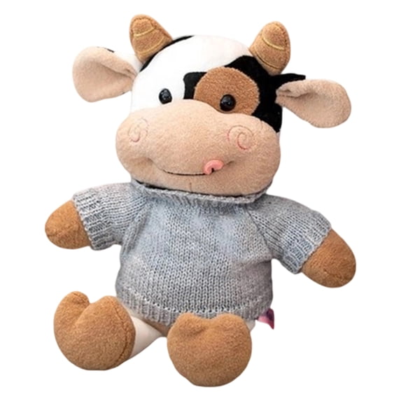 Soft Cow Plushie Stuffed Animal 12" Plush Toy for Boys and Girls Great for Bedroom Decor and Birthday Gifts