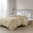 thumbnail image 1 of Soft Cozy Down Alternative Blanket, Home Quilt Queen Size Lightweight Comforter with Satin Trim for All Season with Scotchgard Moisture Wicking Treatment, Taupe, 1 of 6