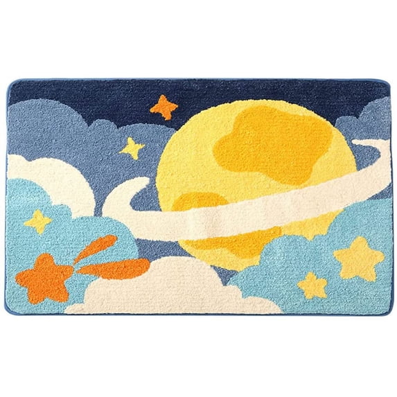 Soft Cozy Cartoon Bath Rugs Living Room Mat Bath Mats Non Slip Cute Door Mat Bathroom Carpet Bedroom Durable Kitchen Doormat Area Rug Runner Rug (16" X 24", 01)