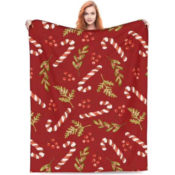 Soft Cozy Christmas Flannel Throw Blanket for Men Women Cute Xmas Plush Lightweight Blankets for Adults Kids Couch Sofa Bedroom Living Room Decor 30×40"