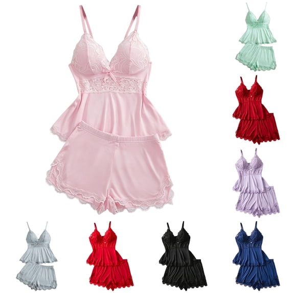 Soft and Cozy Lace Sleepwear for Comfortable Short Pajama Wear with Delicate Detailing Pajama Top Women Juniors Pajamas Bridal Getting Ready Outfit Thick Pajamas Women Silk Pajamas Shorts