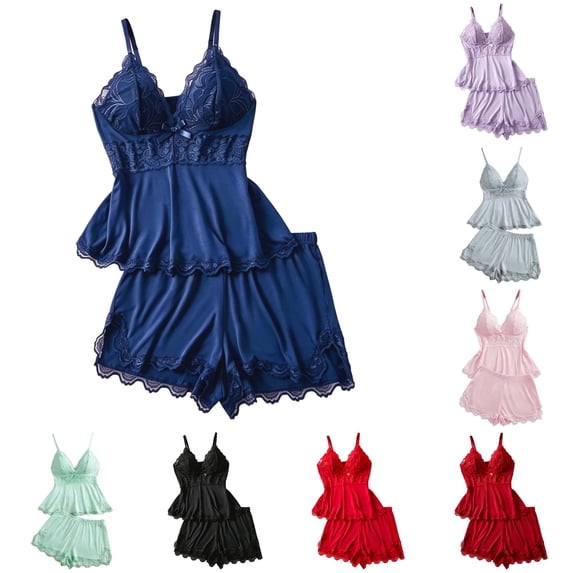 Soft and Cozy Lace Sleepwear for Comfortable Short Pajama Wear with Delicate Detailing Pajama Top Women Juniors Pajamas Bridal Getting Ready Outfit Thick Pajamas Women Silk Pajamas Shorts