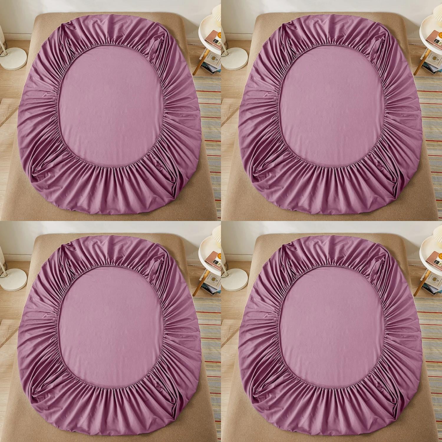 Soft and Cozy Nonslip Elastic Bands Fitted Sheet Adjustable Cotton