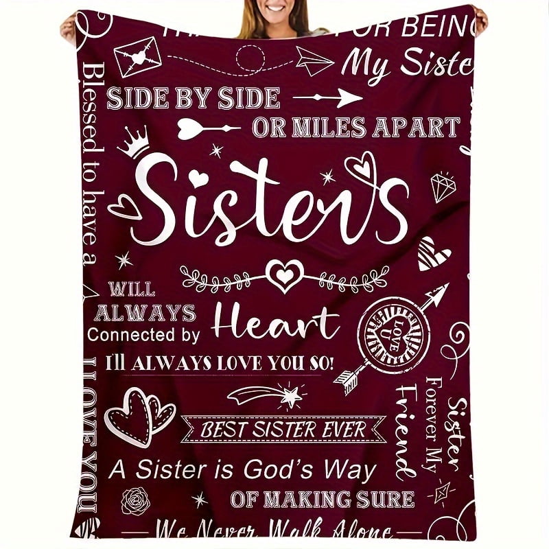 Soft & Cozy Purple Flannel Blanket - Perfect Gift for Sisters, Ladies, Birthdays, and Christmas - Plush, Warm, and Lightweight for Ultimate Comfort