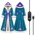 thumbnail image 1 of Soft Heated Robe, Princess Wearable Womens Robe, Blue Adjustable Temperature Cozy Robes for Women for Christmas Gift, Home Lounging, 1 of 7