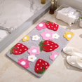 Soft Cozy Strawberry Bathroom Rugs Cute Bath Mat Doormat Non Slip