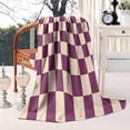 thumbnail image 1 of Soft & Cozy Throw Blanket with Checkered Jacquard - Thick & Warm for Bed Couch - Couch Blanket for All-Season Decorative Blanket 50x60in, 1 of 5