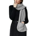 thumbnail image 1 of Soft Cozy Wrap Shawl for Women Warm Blanket Scarf with Large Front Pockets, 1 of 3