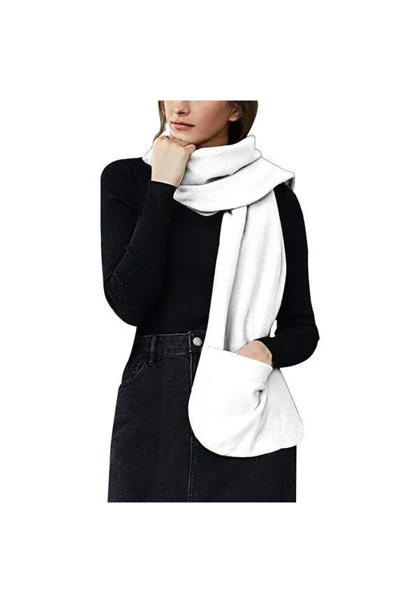 Soft Cozy Wrap Shawl for Women Warm Blanket Scarf with Large Front Pockets