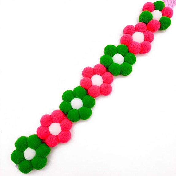 Soft Creative Adjustable Small Flower Pattern Popular Colorful Puppy Kitty Decor Cat Necklace Pet Supplies Dog Collar L 11