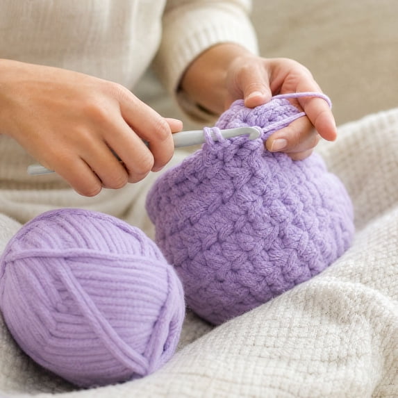 Soft Crochet Yarn Ball WYBXZ Chunky Knitting Yarn for DIY Yarn Crafts ...
