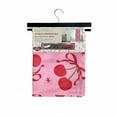 thumbnail image 1 of Soft&Cuddly 13-Piece Shower Curtain Set with Rollerball Hooks, 70"x72", Polyester,Cherry, 1 of 4