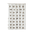 thumbnail image 1 of Soft&Cuddly Puppy Portraits Shower Curtain | Cute Dog Face Pattern | Water-resistant Fabric | Modern Bathroom Decor | Machine Washable, 1 of 4