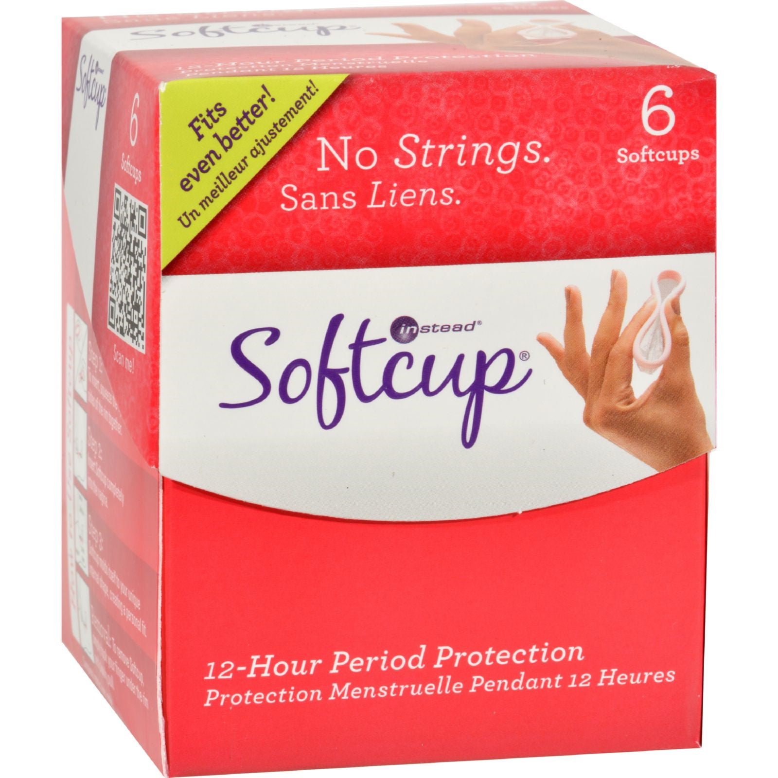 Soft Cup 12-Hour Period Protection, 6 Ct