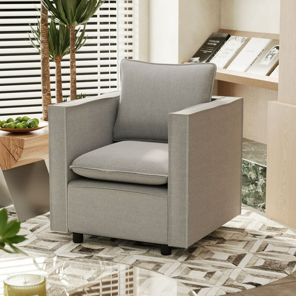 Soft Cushion Armchair  Ideal Decorative Sofa Chair for Reading Room or Cozy Corners