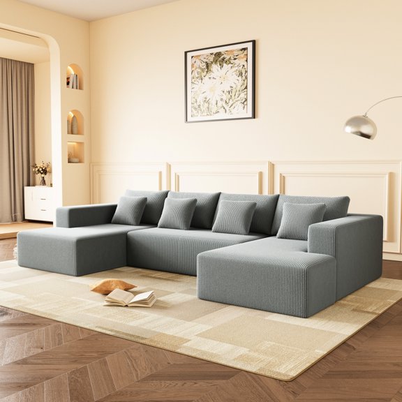 Soft Cushions & Modern Elegance - Home Entertainment, Comfortable Viewing Environment