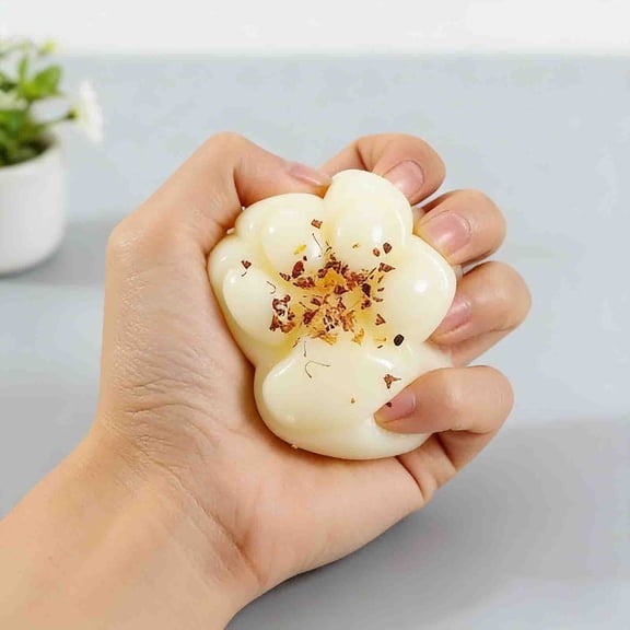 Soft Cute Cat Paw Stress Reliever, Squeezable Sensory Stress Reliever For Adults, Portable Calming Stress Reliever For Desk Or Travel