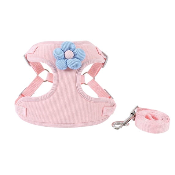 Soft Cute Cat Vest Harness and Leash Set Adjustable,Harnesses Escape Proof for Cats Small Dogs Rabbits