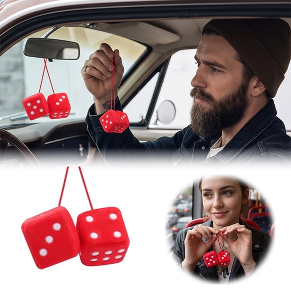 Soft Cute Dice Cube Stuffed Toy, Adorable Plush Dice for Kids Adults, Backpack Clip Car Hanging Ornament Decoration