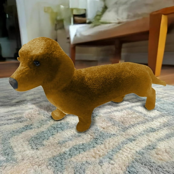 Soft Dachshund Toy, Emotional Healing Plush, Lifelike Cuddle Companion, Calming Comfort Doll, Realistic Dog Toy, Stress Relief Plush, Cozy Hug Doll