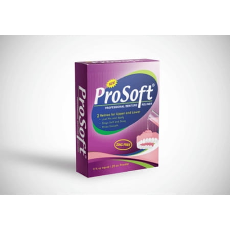 Soft Denture Reline Kit! Durable Liner! Repair Loose Dentures! ProSoft Reliner!