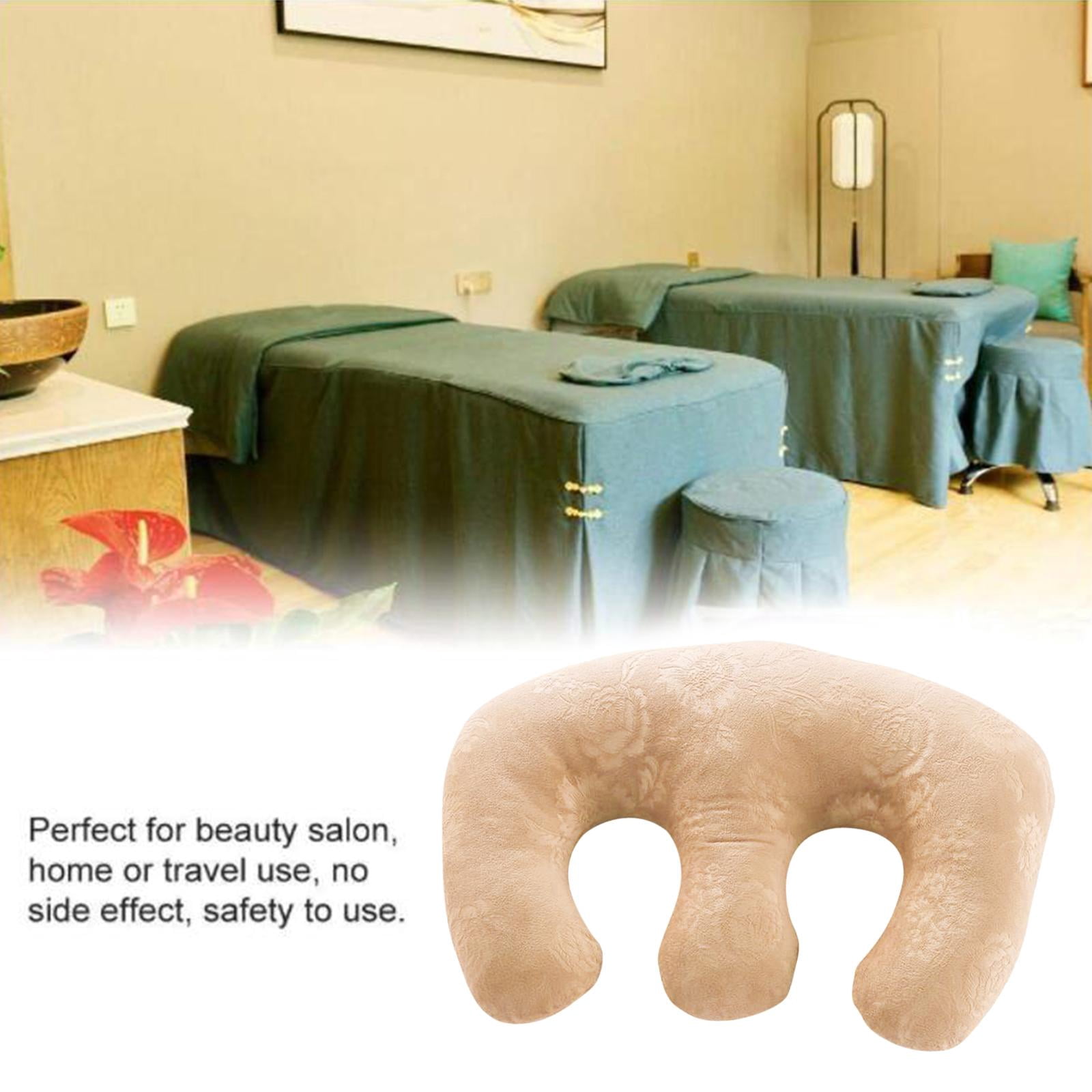 Soft Detachable Chest Pillow Chest Pad , Bolster Supplies for SPA Beauty Salon Massage Table Body Relaxing for feeding 1Piece - Golden