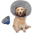 thumbnail image 1 of Soft Dog Cone Collar, Adjustable Dog Recovery Cone Collar, Reflective Bands Breathable Elizabethan Collar for Large Medium Small Dogs Anti-Bite Anti-Lick Protective Wound, 1 of 5