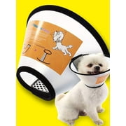 Soft Dog Cone Collar, Flexible Plastic Cone for Dogs After Surgery, Dog Recovery Collar, Adjustable Protective E-Collar for Large/Medium/Small Pet Dogs Cat, Comfy Elizabethan Collar S