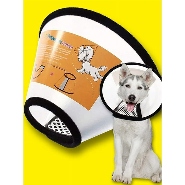Soft Dog Cone Collar, Flexible Plastic Cone for Dogs After Surgery, Dog