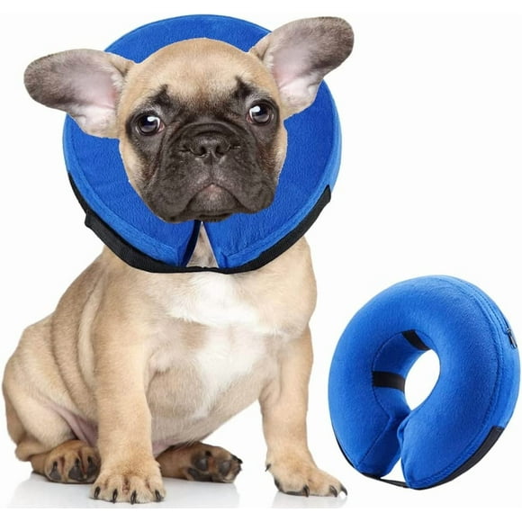 Soft Dog Cone Collar for Large Medium Small Dogs and Cats After Surgery, Inflatable Dog Neck Donut Collar, Inflatable Cat Cone Collar, E-Collar for Dogs Recovery, Dog Cones Alternative (M)