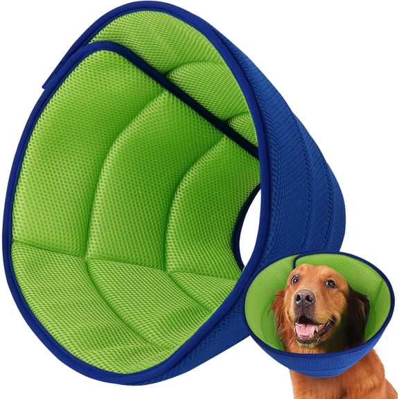 Soft Dog Cone Collar After Surgery Alternative for Dogs to Stop Licking, Comfy Collars for Large/Medium/Small Pet, Adjustable Neuter Cones of Neck & Head Ecollars