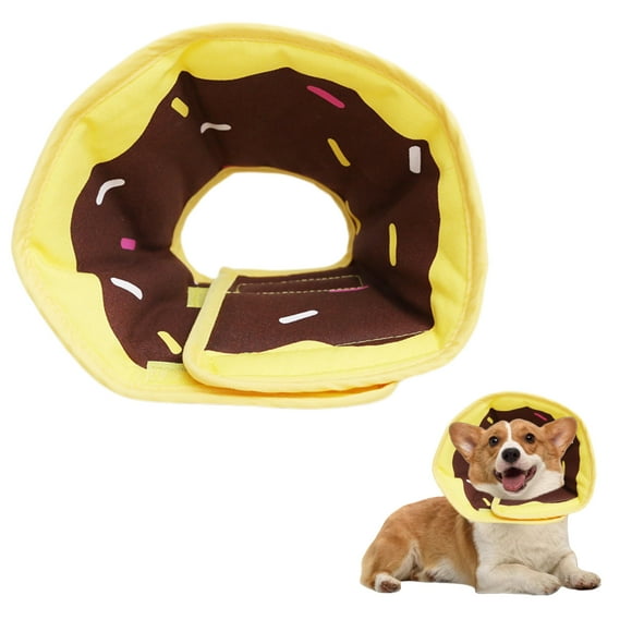 Soft Dog Cone Collar for Dogs After Surgery, Adjustable Dog Recovery Cone Collar for Medium Small Puppy Dogs and Cats to Stop Licking (Donut S)