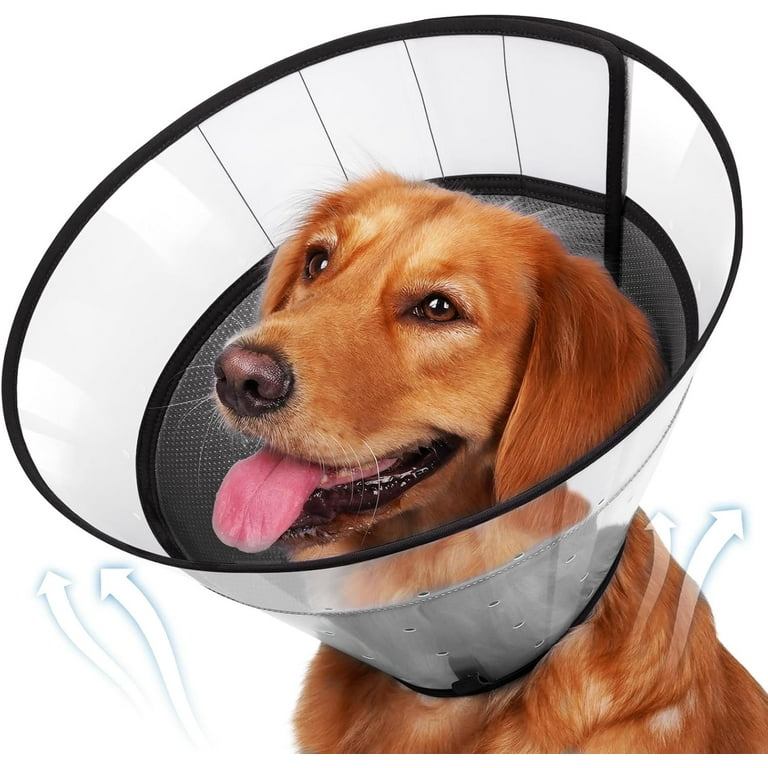 Soft Dog Cone, Soft Cone for Large Dogs to Stop Licking Biting