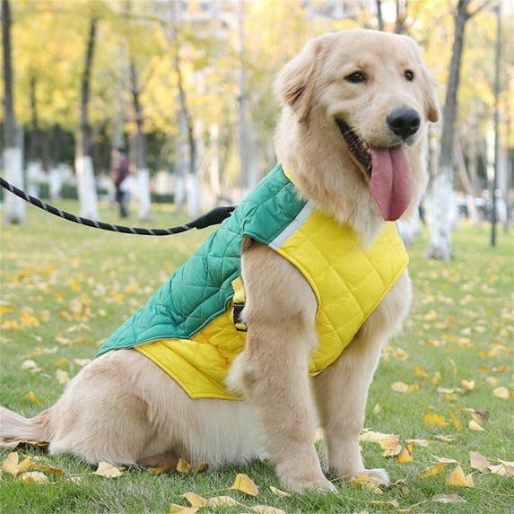 Soft Dog Jacket Vest For Winter, Thick Warm Reflective Dog Jacket, Dogs Winter Coat With Built Inside And Elastic Waist Design For Small Medium Large Dogs, Small Breeds Suitable