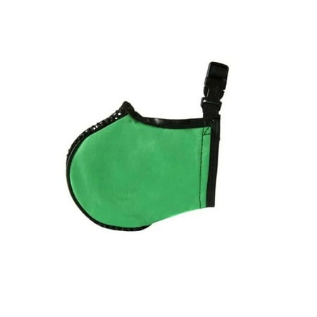 Soft Dog Muzzles Mesh Breathing Panel Safe Secure Restricts Unwanted Behavior (Large - Green)