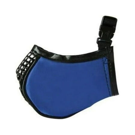 Soft Dog Muzzles Mesh Breathing Panel Safe Secure Restricts Unwanted Behavior (Small - Blue)