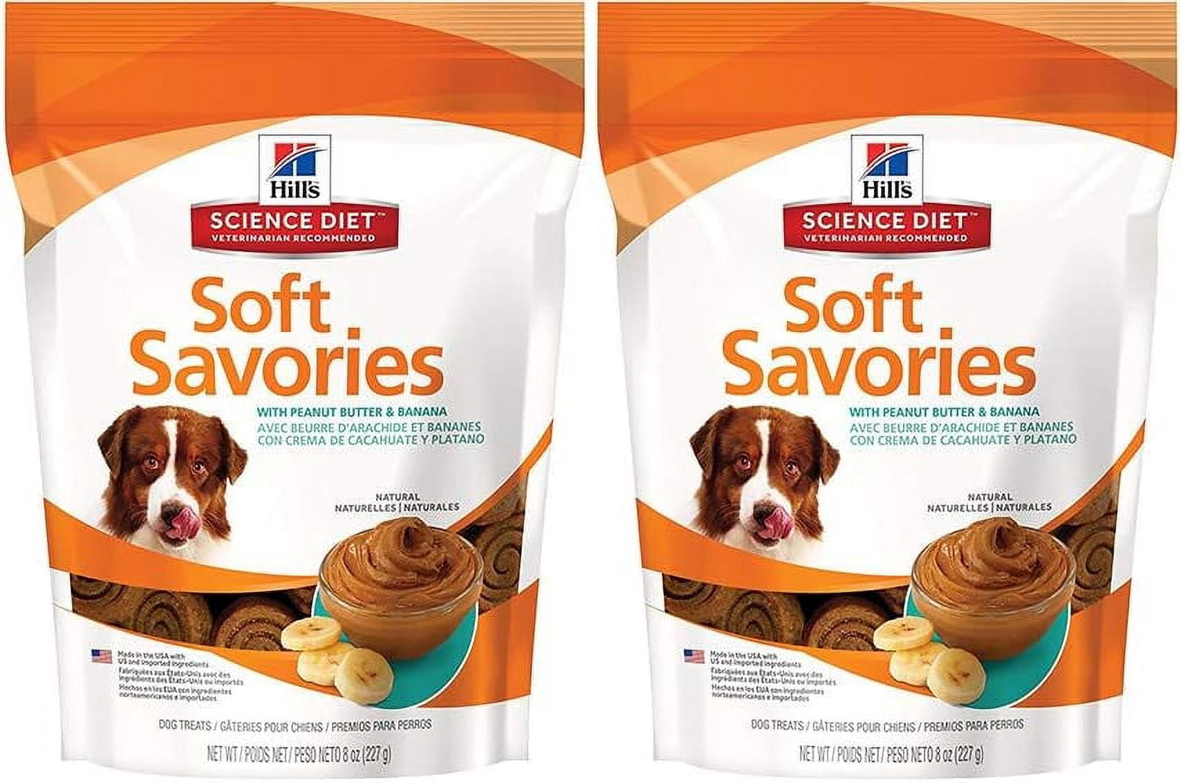 Soft Dog Treats, Soft Savories with Peanut Butter & Banana Dog Snacks