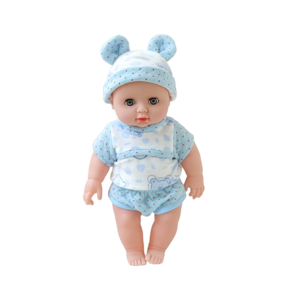 Soft Doll 12 Inch Talking and Poseable Toy with Accessories, Cuddly PVC Doll for Imaginative Playtime Activities