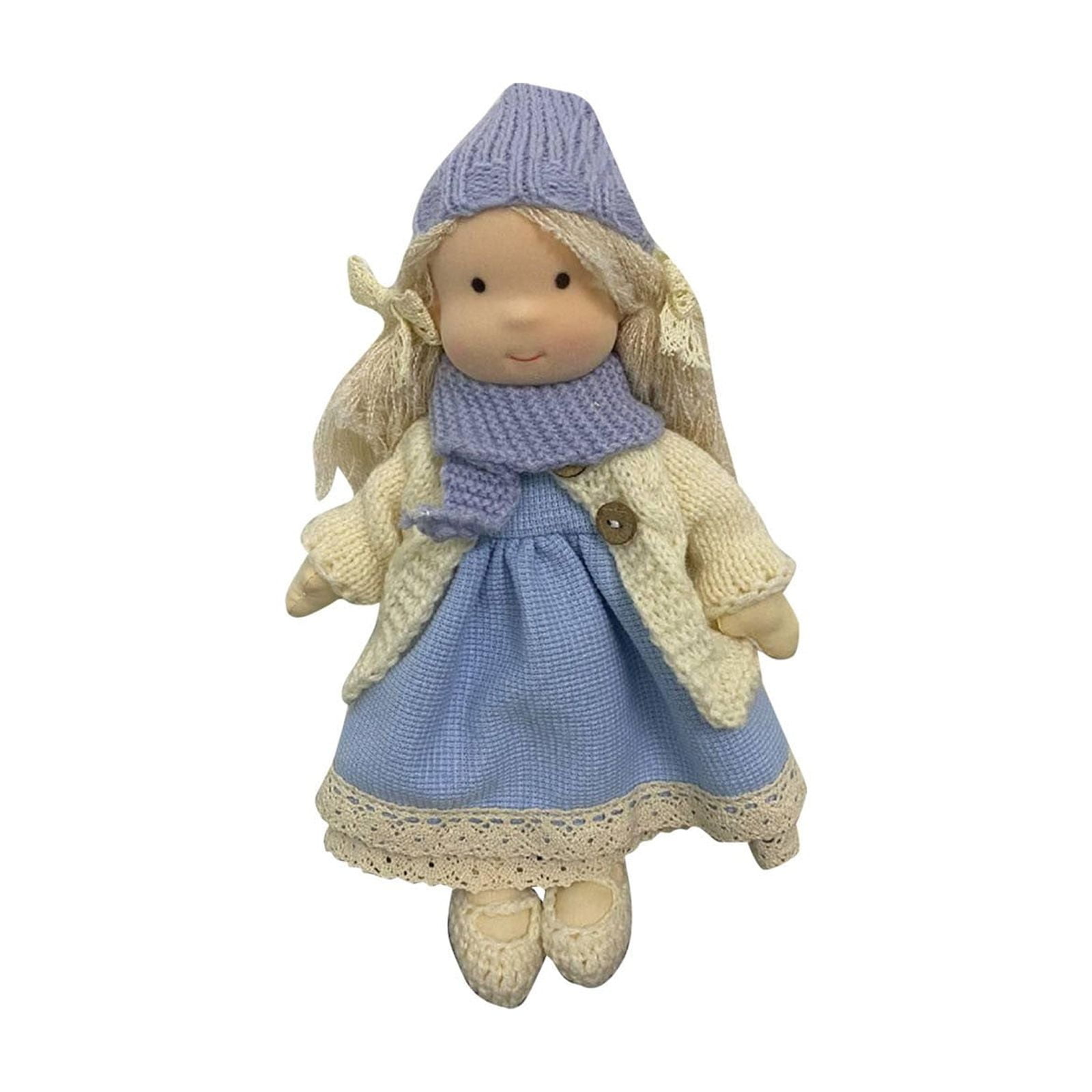 Soft Doll Toy Baby Rag Doll for Girls, Birthday or Christmas Plush Toy Gift, Cotton Body with Changeable Clothes,A