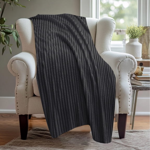 Coral Fleece Blanket, Thickened P Throw Blanket, Soft Warm Couch Blanket for Sofa, Winter Nap Blanket, Lightweight Air-Conditioning Blanket, 39.37x59.05in