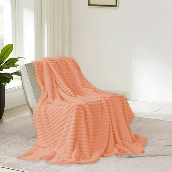 Soft Double Layer Raschel Blanket For Winter Warmth, Thick Cozy Blanket For Beds And Sofas, Comfortable Household Blanket For Bedroom Living Room Use And Cold Weather Sleeping Protection