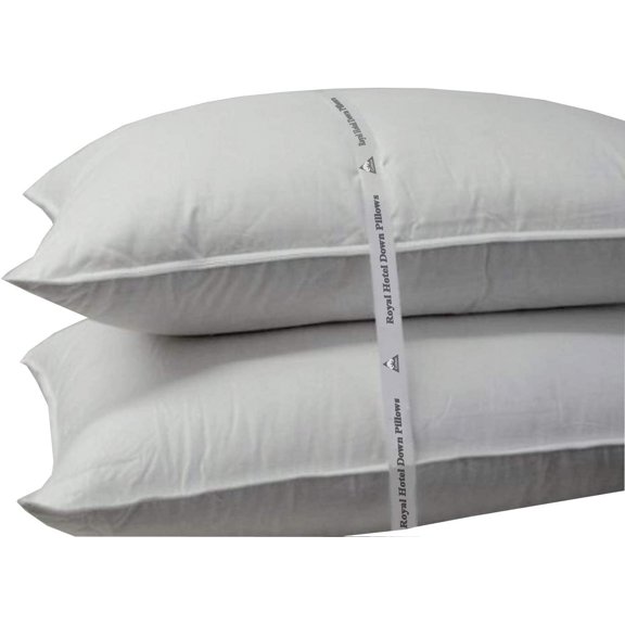 Soft Down Pillow - 500 Thread Count Cotton Shell, Down Pillow Soft, King Size, Soft, 1 Single Pillow