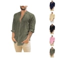 thumbnail image 1 of Soft Dress Shirts for Men Long Sleeve Button Down Collared Business Casual Formal Work Shirts, 1 of 6