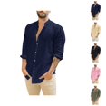 thumbnail image 1 of Soft Dress Shirts for Men Long Sleeve Button Down Collared Business Casual Formal Work Shirts, 1 of 6