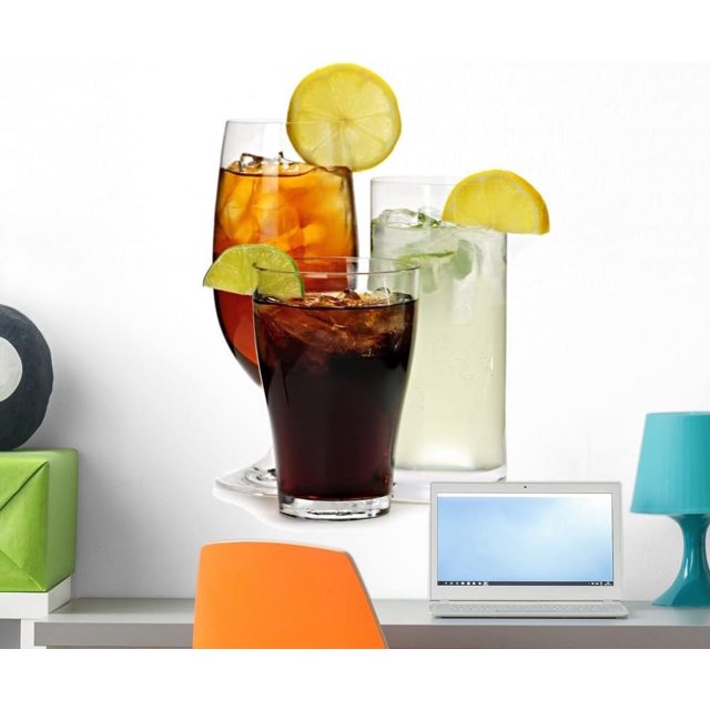 Soft Drinks Wall Decal Peel and Stick Graphic (24 in H x 19 in W