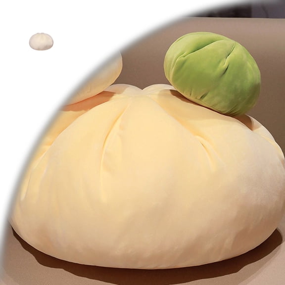 Soft Dumpling Throw Pillow, Fluffy Stuffed Cushion, Skin Friendly Decorative Pillow, Back Support Pillow for Sofa, Bed, Office