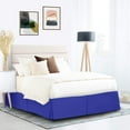 thumbnail image 1 of Soft & Durable 600-Thread Count PIMA Cotton Bed Skirt, Pleated, 20" Drop – 1-PC Queen (60" x 80") Size, Dust Ruffle/Bed Skirt, Queen, Solid Royal Blue, 1 of 5