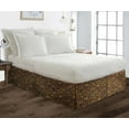 thumbnail image 1 of Soft & Durable 600-Thread Count PIMA Cotton Bed Skirt, Pleated, 20" Drop – 1-PC RV King (72" x 80") Size, Dust Ruffle/Bed Skirt, RV King, Solid Leopard Print, 1 of 4