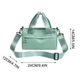 thumbnail image 1 of Soft Durable Cloth Mini Insulated Lunch Cool Bag With Smooth Zipper,Adjustable Detachable Shoulder Strap Large Capacity,Lightweight Portable Work School Outdoor Sports Fitness Picnic Tote Bag, 1 of 7