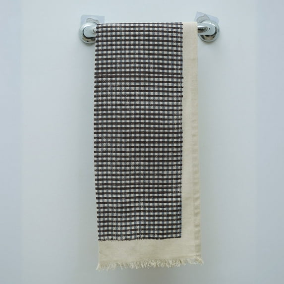 Soft & Durable Waffle Weave Cotton Hand Towel by Fabdivine – Hand Block Print, 17" x 32", Set of 2, Amayra